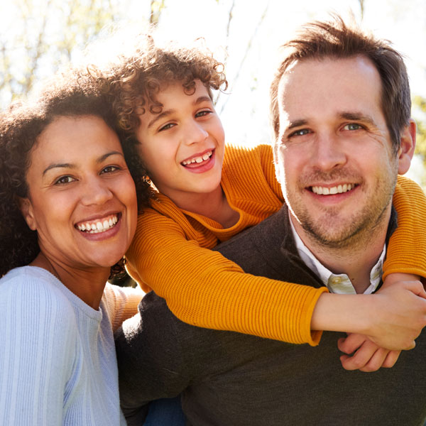 family smiling