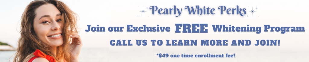 Pearly White Perks banner by Livonia Dentistry in Livonia, MI